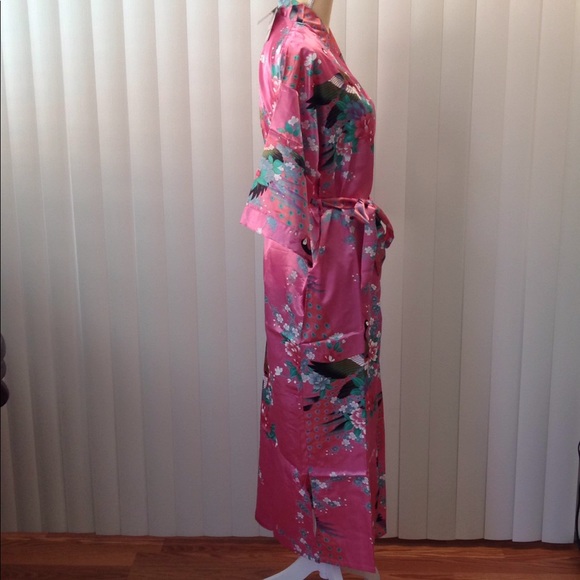 Bottoms out gal Intimates & Sleepwear Women Satin Kimono Robe Long